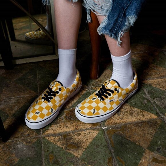 🎉Host Pick 🎉New Vans Era Big Check Ylk Ylw - Picture 1 of 10